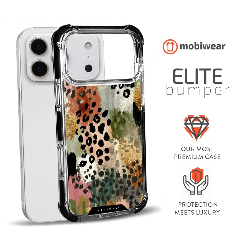 Handyhülle für iPhone 17 Pro Max mit MagSafe, Mobiwear Elite Bumper, Malerische Tupfen