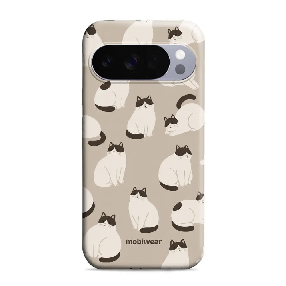 Handyhülle für Pixel 10 Pro, Mobiwear Elite Pro, Kaffe Miau