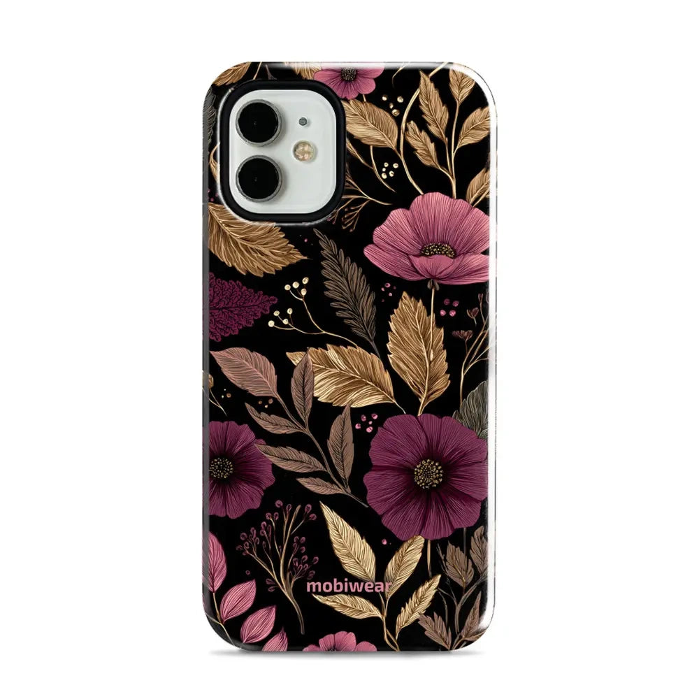 Handyhülle für iPhone 12 Mini, Mobiwear Elite Pro, Glamour-Herbst