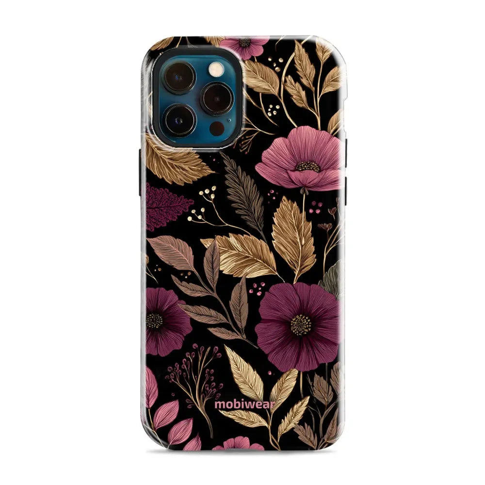 Handyhülle für iPhone 12 Pro, Mobiwear Elite Pro, Glamour-Herbst