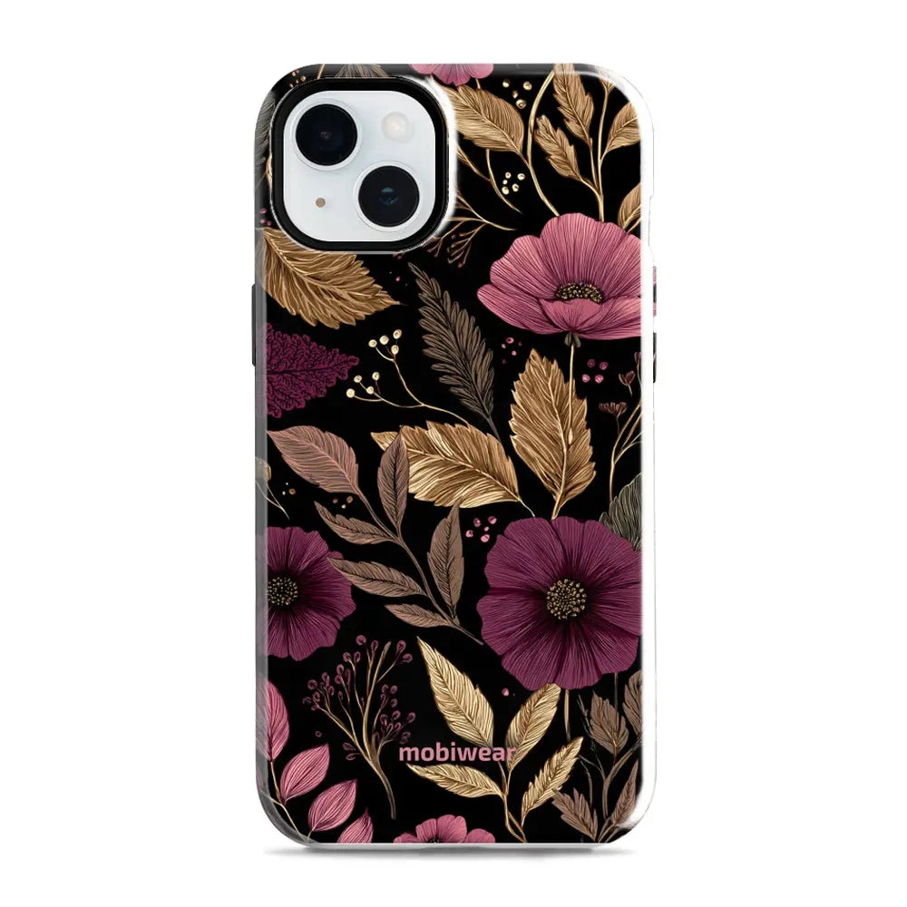 Handyhülle für iPhone 15 Plus, Mobiwear Elite Pro, Glamour-Herbst