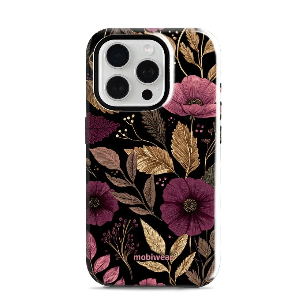 Handyhülle für iPhone 15 Pro, Mobiwear Elite Pro, Glamour-Herbst