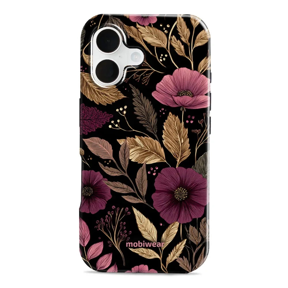 Handyhülle für iPhone 16, Mobiwear Elite Pro, Glamour-Herbst