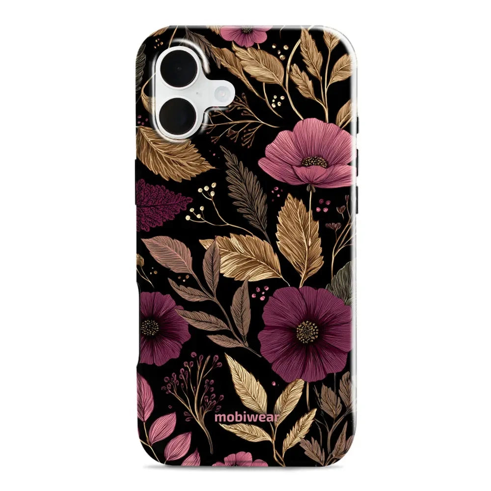 Handyhülle für iPhone 16 Plus, Mobiwear Elite Pro, Glamour-Herbst