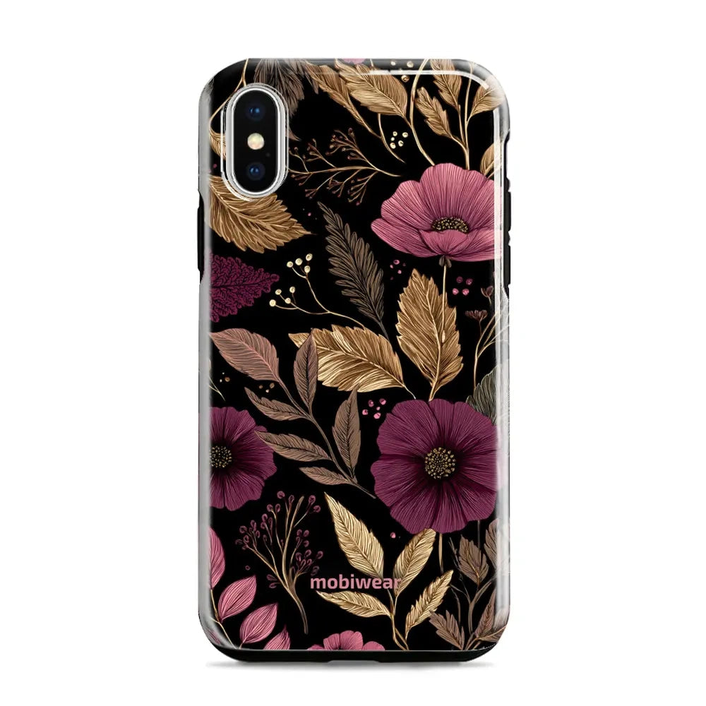 Handyhülle für iPhone Xr, Mobiwear Elite Pro, Glamour-Herbst