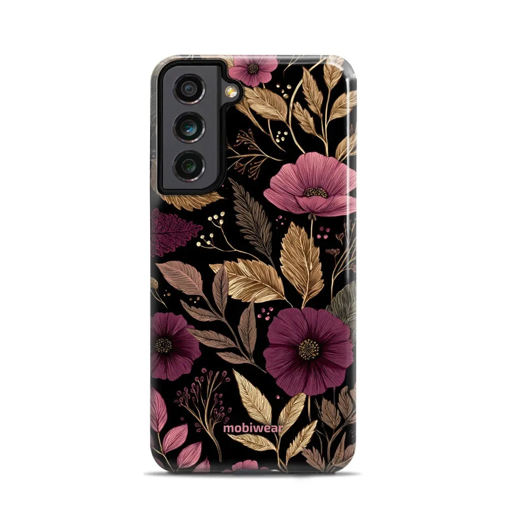 Handyhülle für Galaxy S21 FE, Mobiwear Elite Pro, Glamour-Herbst