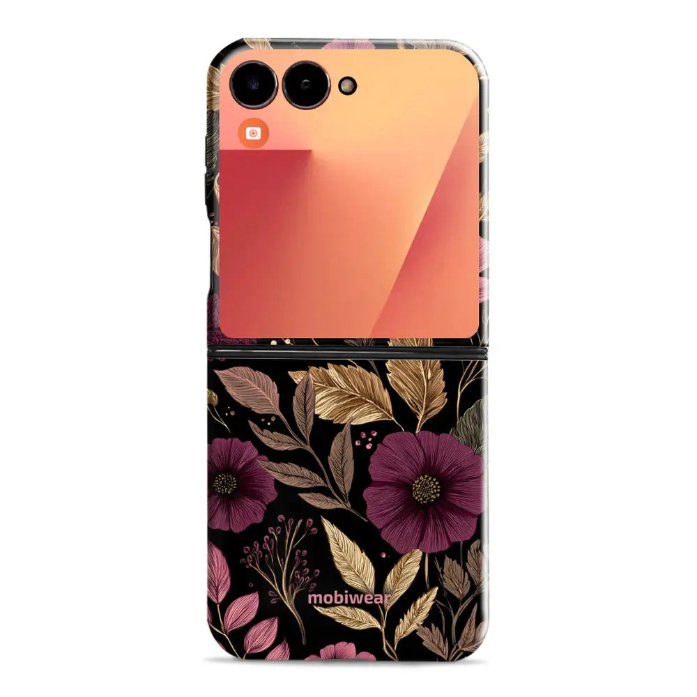 Handyhülle für Galaxy Z Flip7, Mobiwear Elite Pro, Glamour-Herbst