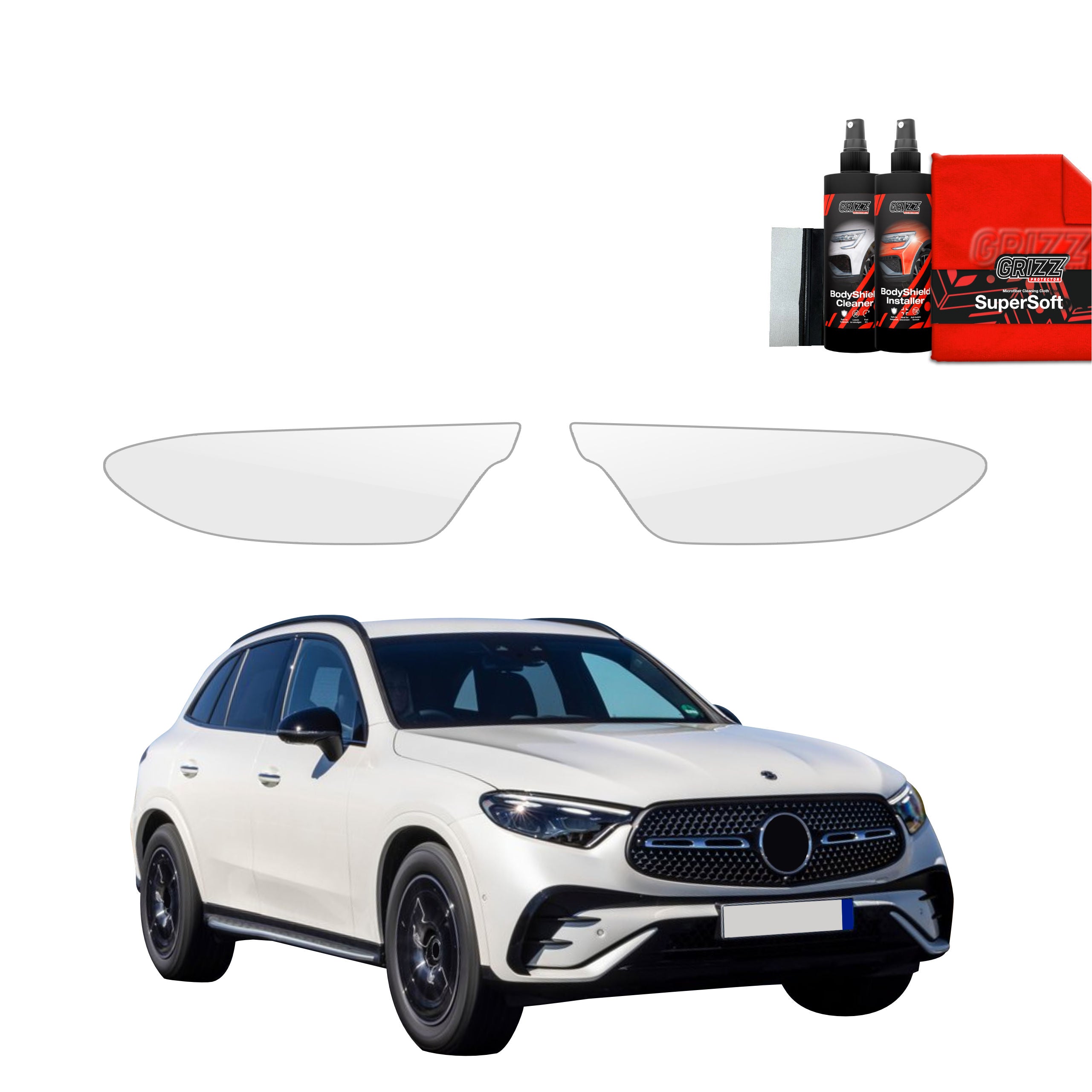 2in1 Schutzfolie Grizz Protector für Scheinwerfer - Mercedes-Benz GLC C254 (2023-2025)