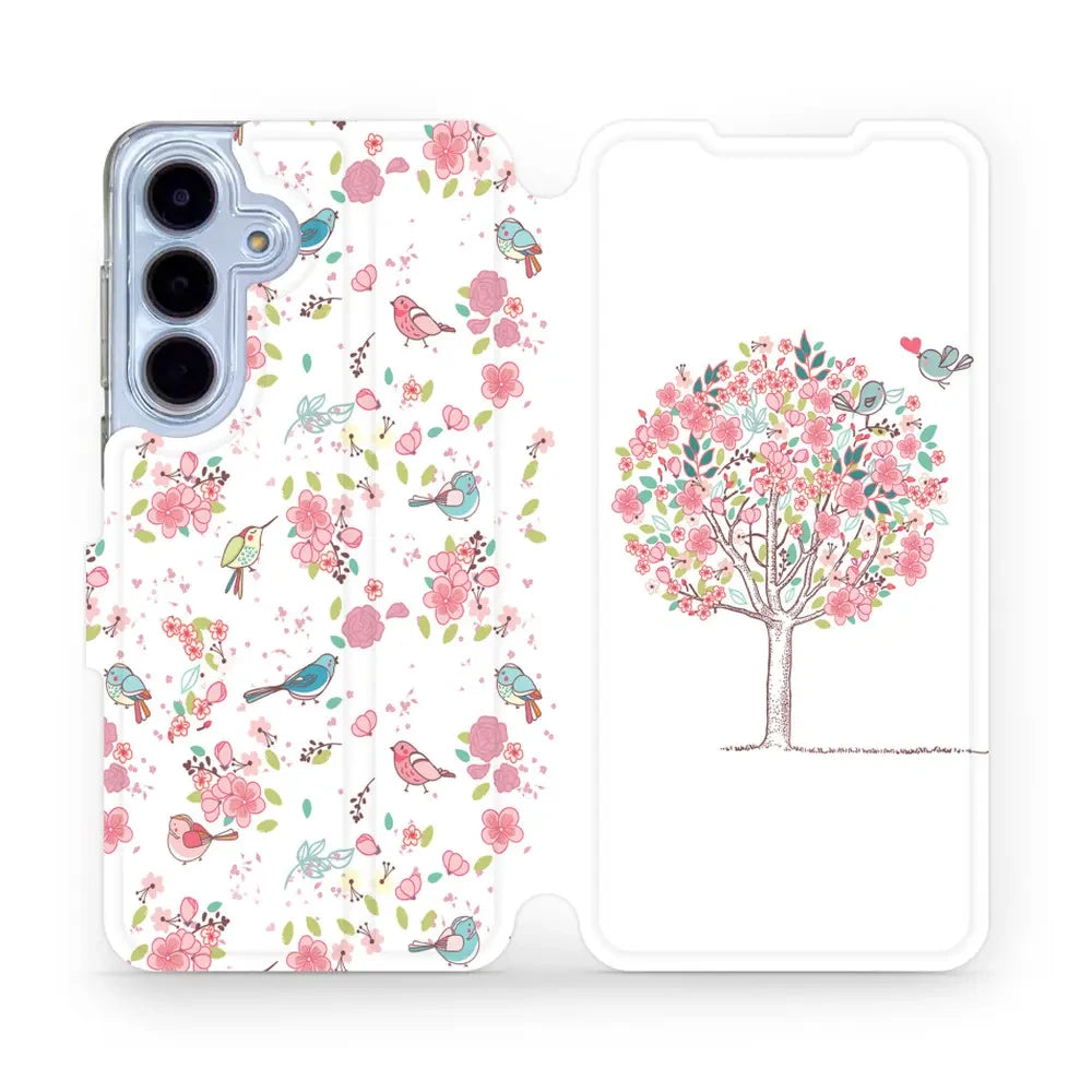 Handyhülle mit klappe für Galaxy S25 FE, Mobiwear Book, Rosa Hain