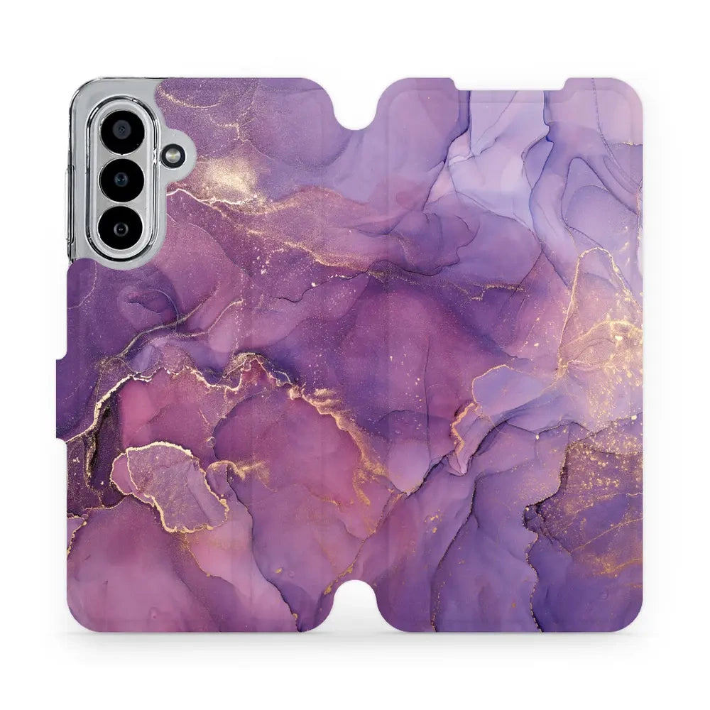 Handyhülle mit klappe für Galaxy A17 5G / 4G, Mobiwear Book, Violett