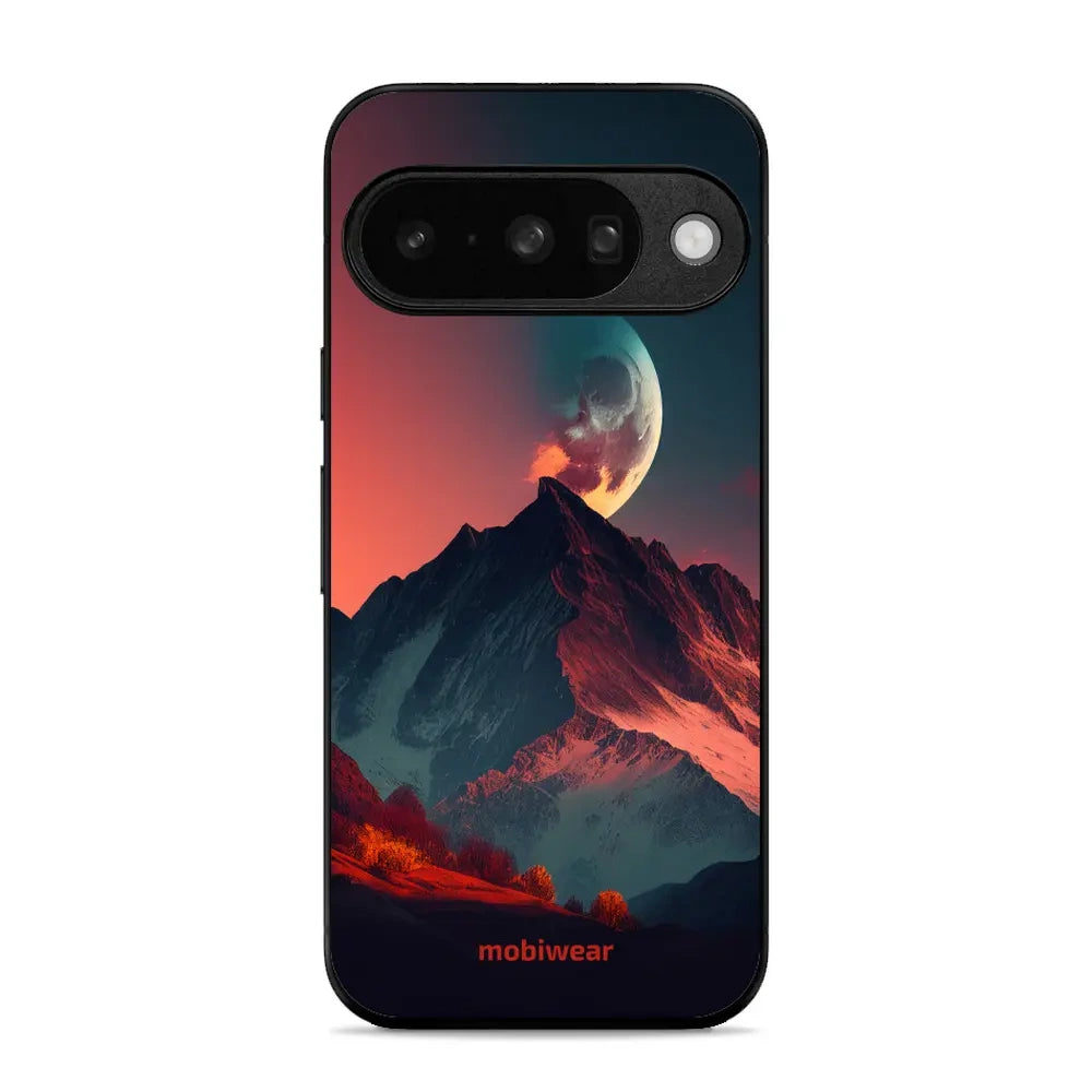 Handyhülle für Pixel 10, Mobiwear Glossy Case, Gebirgsdämmerung