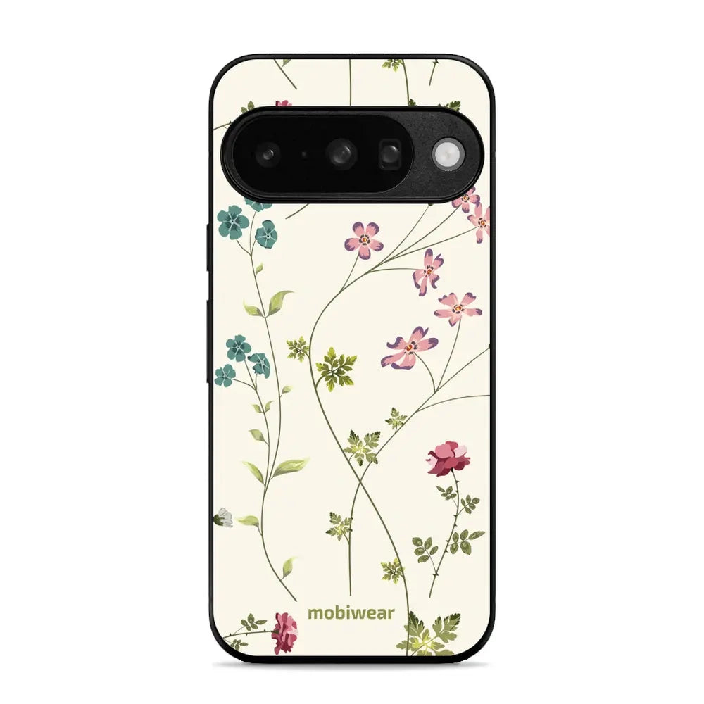 Handyhülle für Pixel 10, Mobiwear Glossy Case, Idyllische Blüte