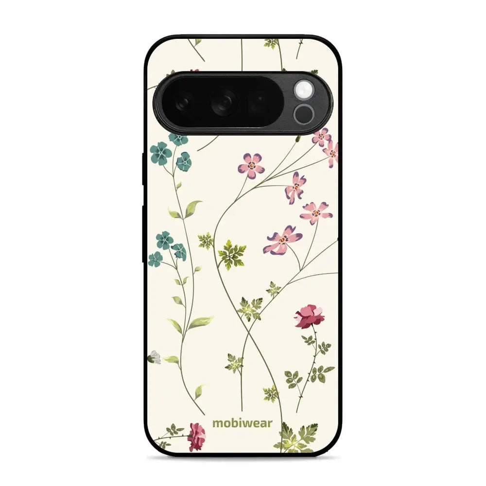 Handyhülle für Pixel 10 Pro, Mobiwear Glossy Case, Idyllische Blüte