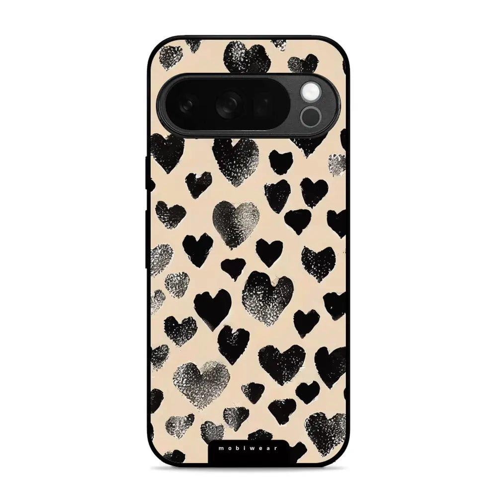 Handyhülle für Pixel 10 Pro, Mobiwear Glossy Case, Beige Liebe