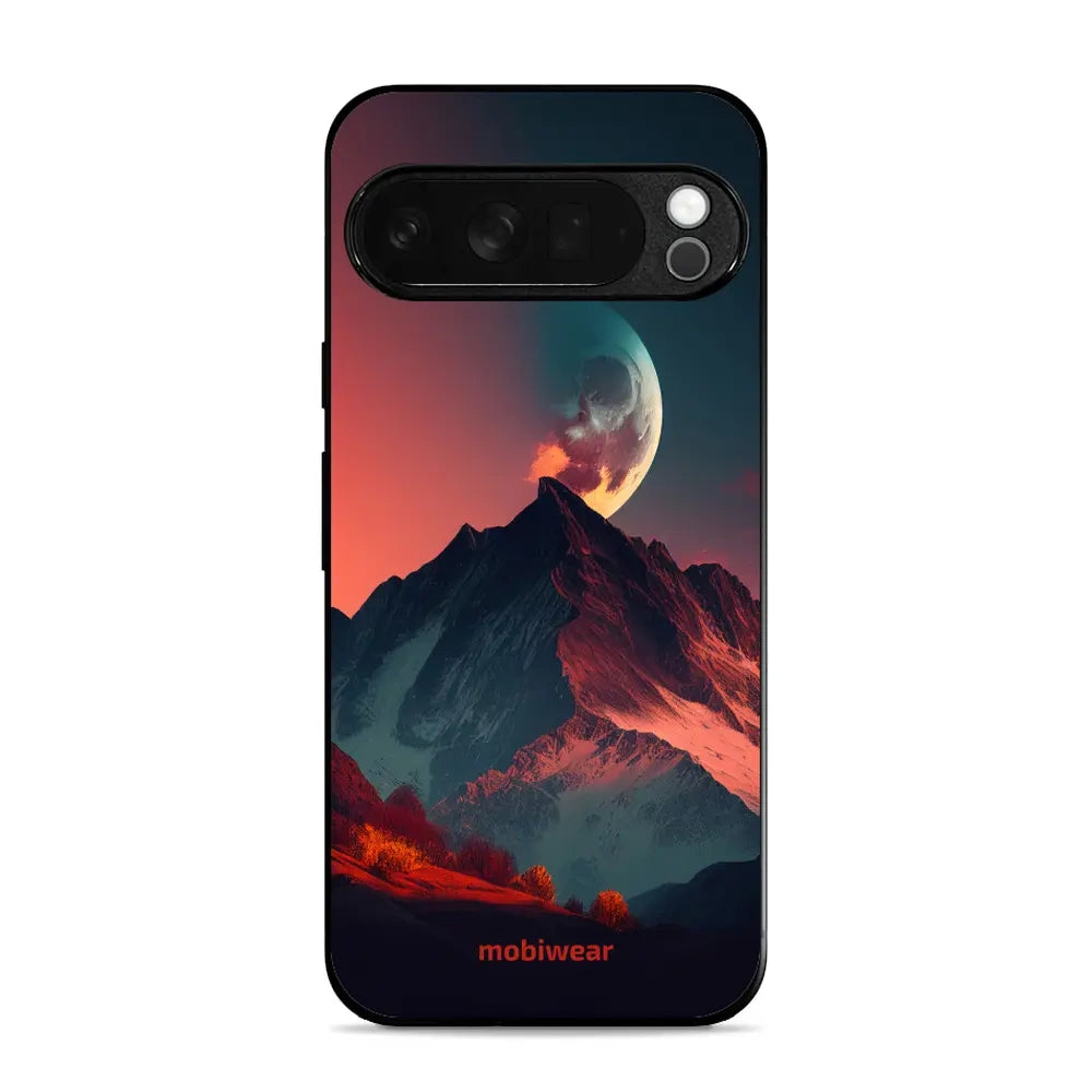Handyhülle für Pixel 10 Pro XL, Mobiwear Glossy Case, Gebirgsdämmerung