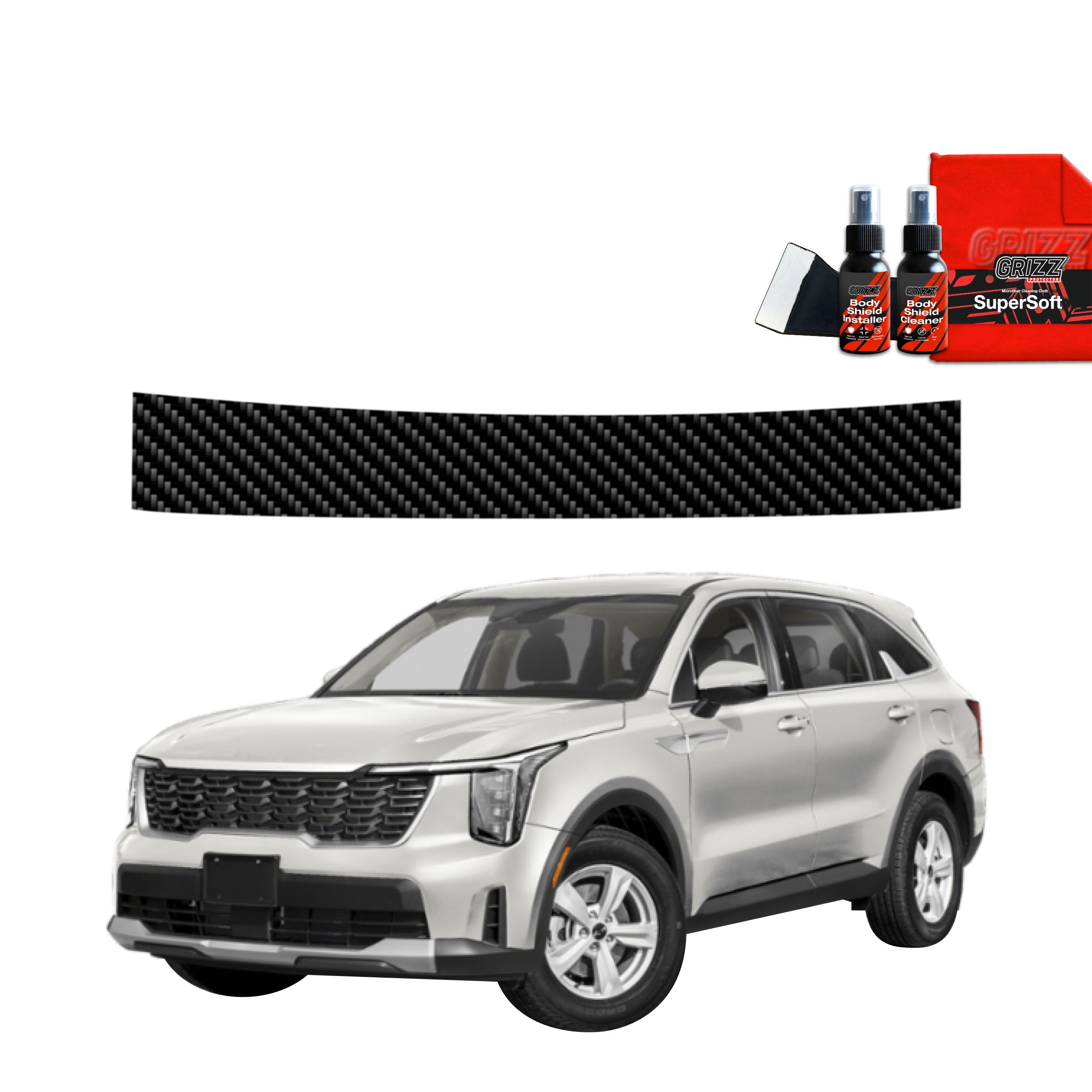Kohlenstoff Schutzfolie Grizz Protector für Ladekante - Kia Sorento (2023-2026)
