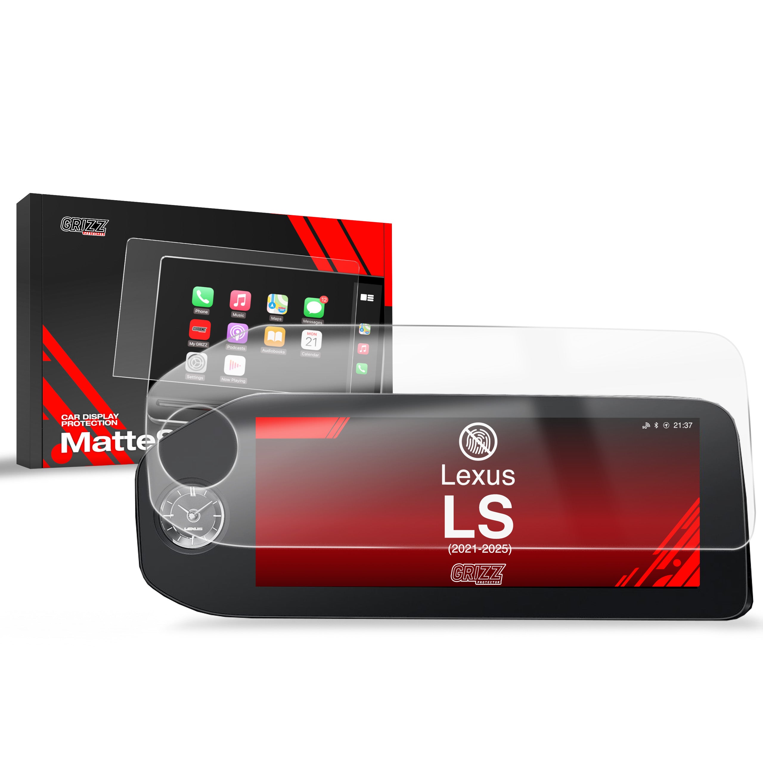 Matte Autodisplayfolie für Lexus LS 12,3" (2021-2025), Grizz Protector