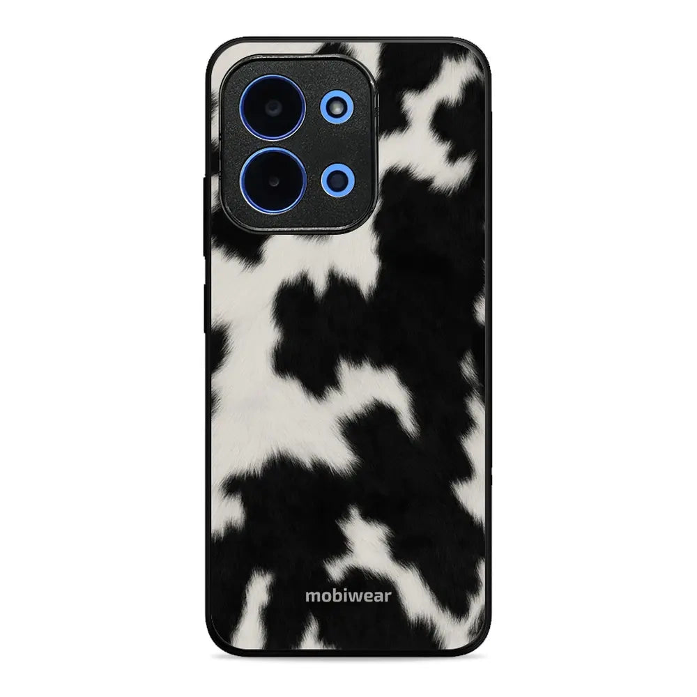Handyhülle für Xiaomi Redmi 15C 4G, Mobiwear Glossy Case, Kuhfell-Optik