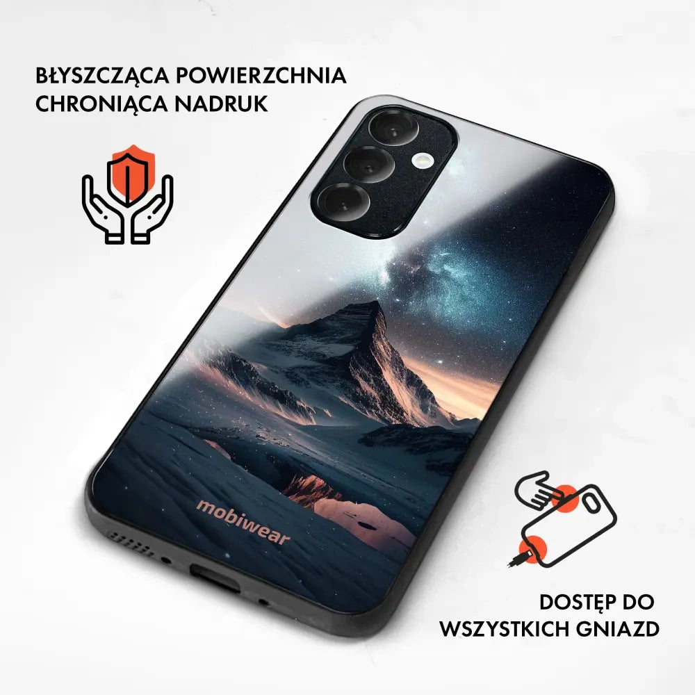 Handyhülle für Galaxy S25 FE, Mobiwear Glossy Case, Nachtberg