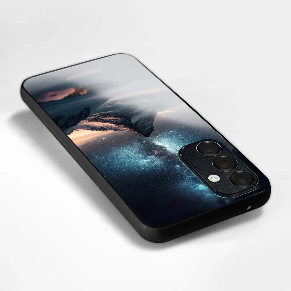 Handyhülle für Galaxy S25 FE, Mobiwear Glossy Case, Nachtberg