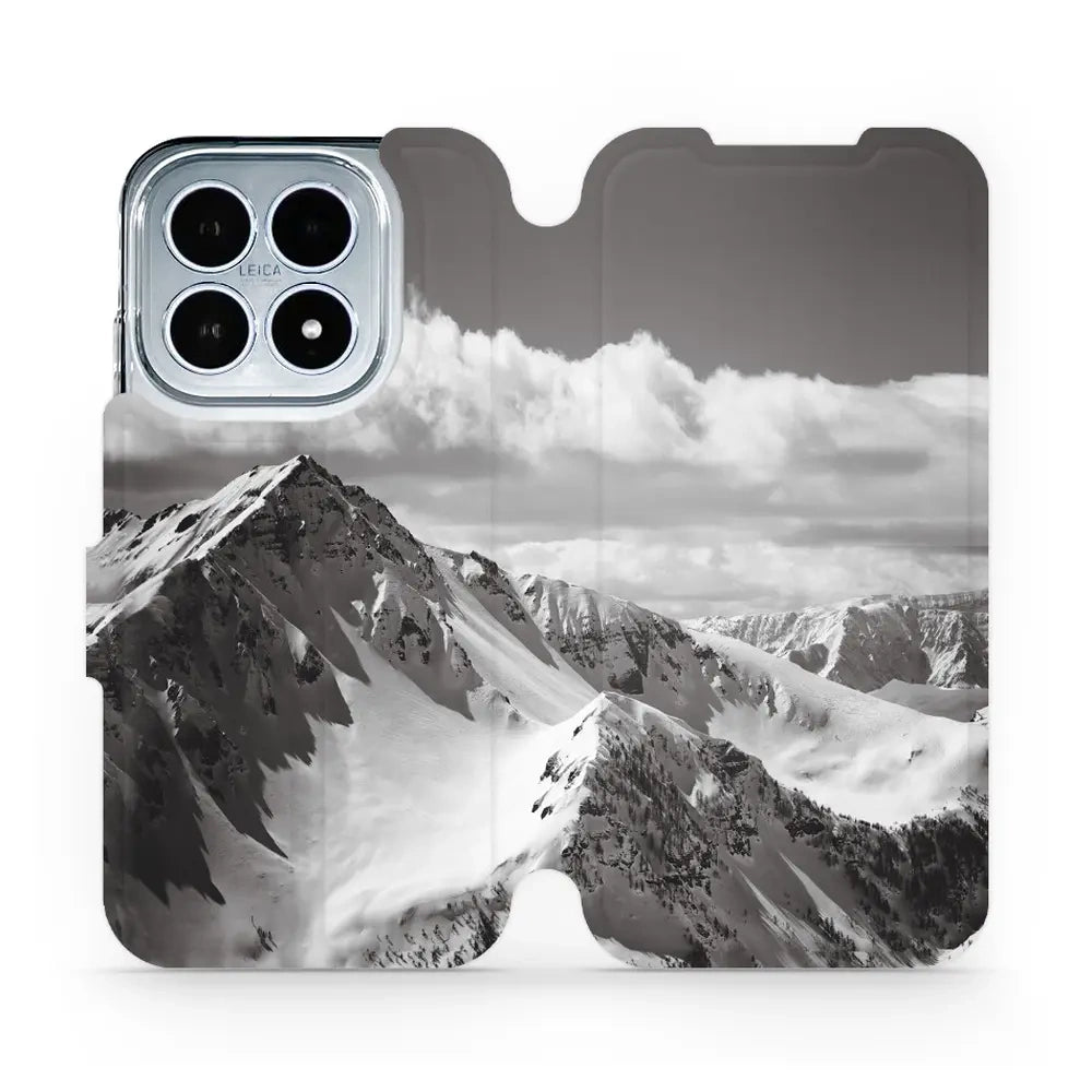 Handyhülle mit klappe für Xiaomi 17, Mobiwear Book, Berggipfel