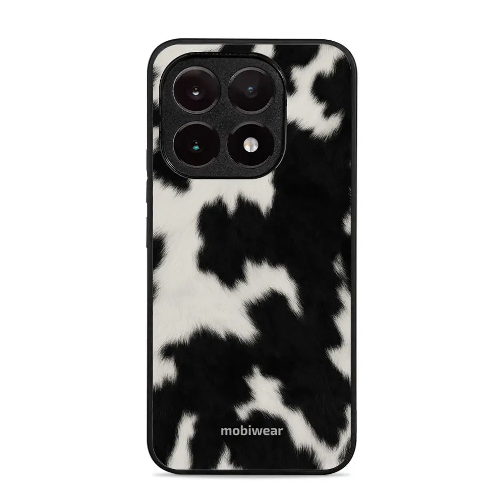 Handyhülle für Xiaomi 15T, Mobiwear Glossy Case, Kuhfell-Optik