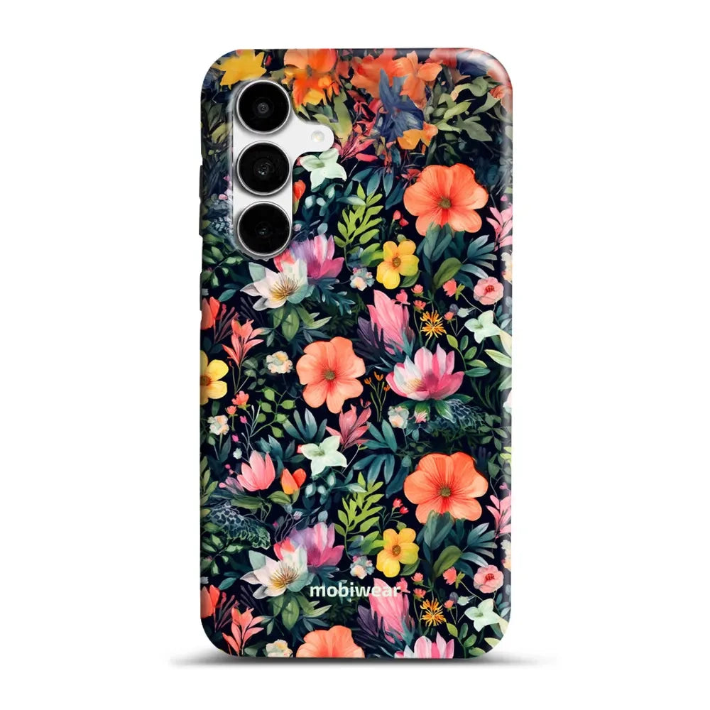 Handyhülle für Galaxy S25 FE, Mobiwear Elite Pro, Bunt-Blumig