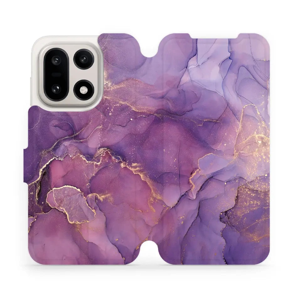 Handyhülle mit klappe für OnePlus 15, Mobiwear Book, Violett