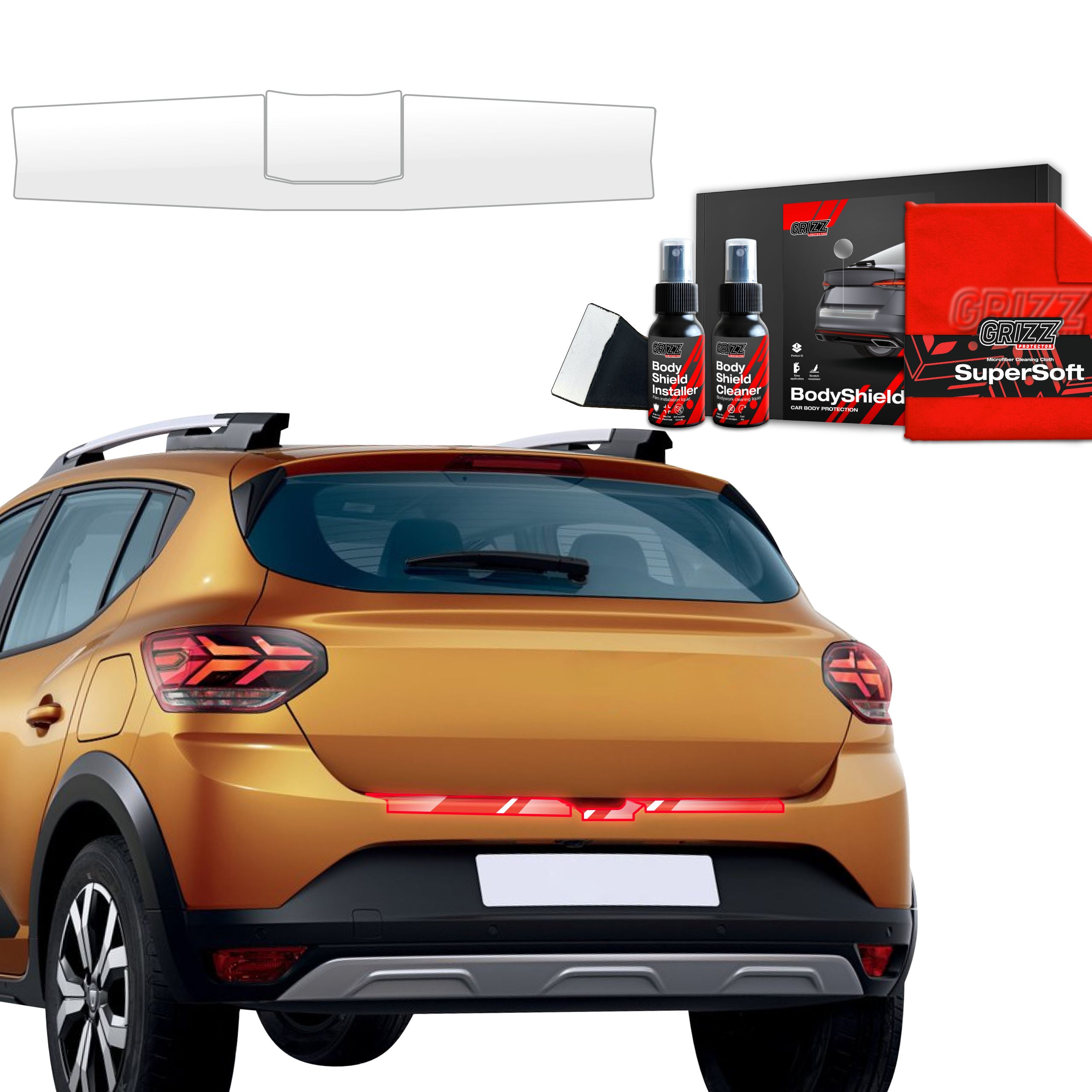 Schutzfolie Grizz Protector für Ladekante - Dacia Sandero (2020-2026)