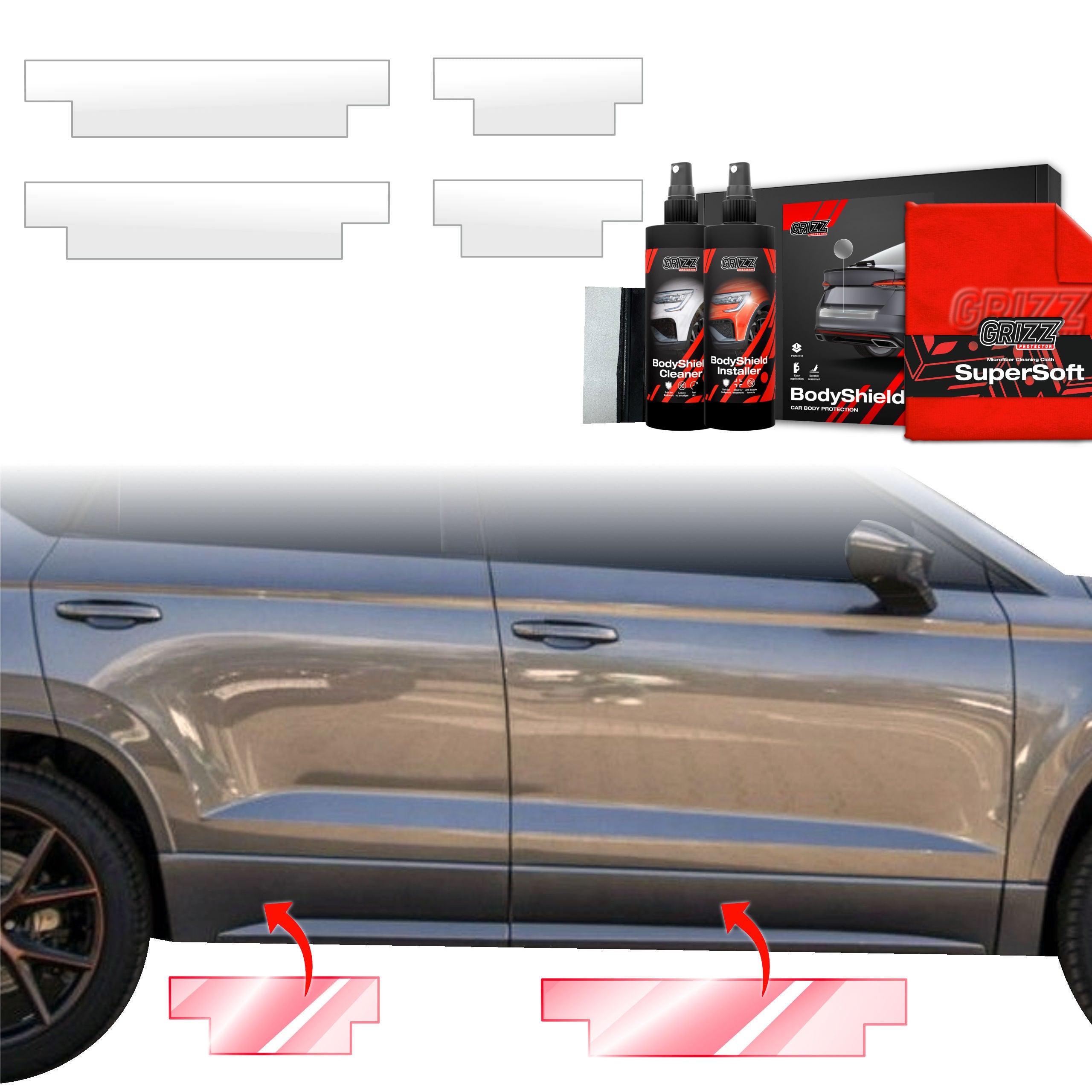 4in1 Schutzfolie Grizz Protector für Schweller - Cupra Ateca (2020-2026)