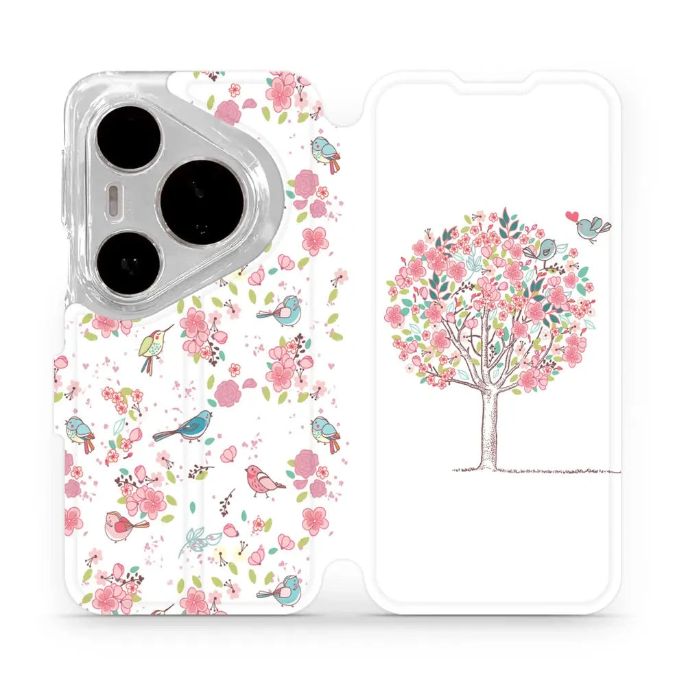 Handyhülle mit klappe für Huawei Pura 80 Pro / Huawei Pura 80 Pro Plus, Mobiwear Book, Rosa Hain