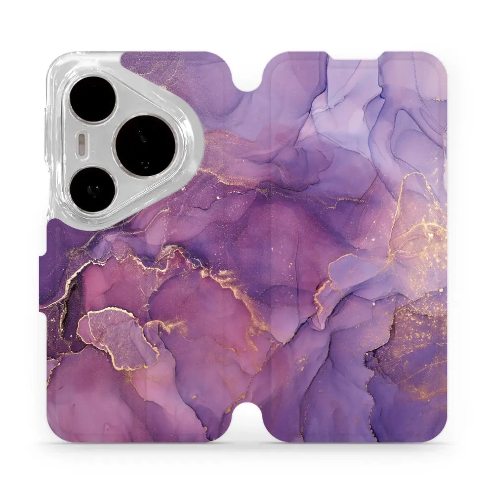 Handyhülle mit klappe für Huawei Pura 80 Pro / Huawei Pura 80 Pro Plus, Mobiwear Book, Violett