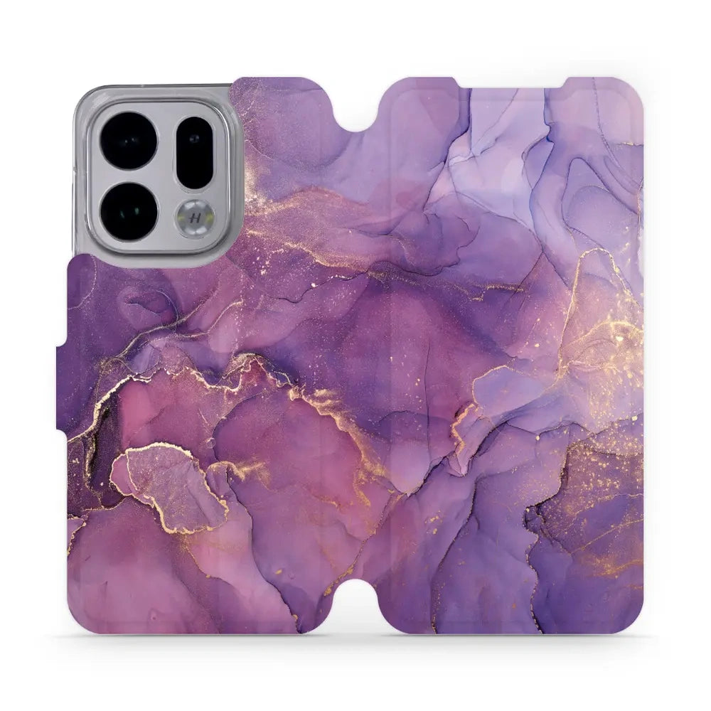 Handyhülle mit klappe für Oppo Find X9, Mobiwear Book, Violett