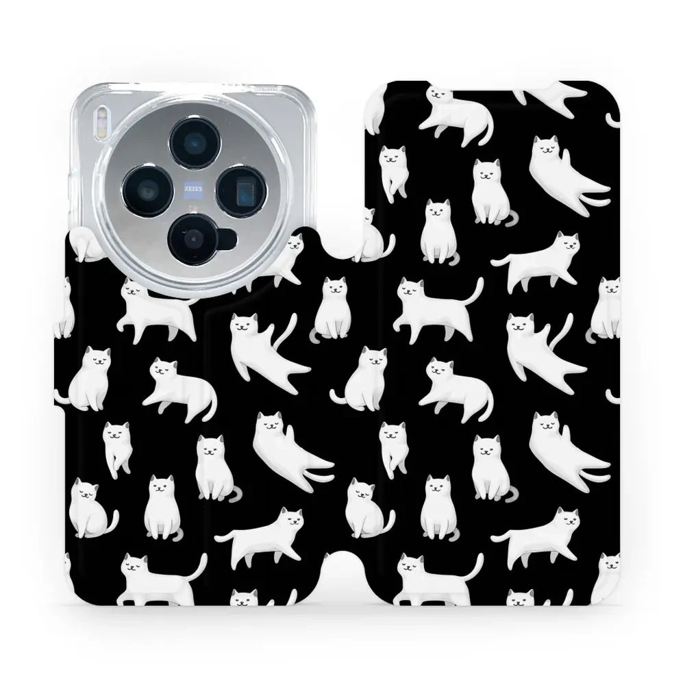 Handyhülle mit klappe für Vivo X300, Mobiwear Book, Luna-Kätzchen
