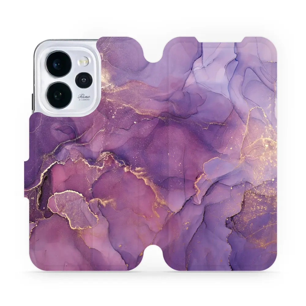 Handyhülle mit klappe für Oppo Reno 15 Pro, Mobiwear Book, Violett