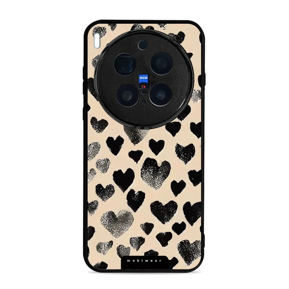 Handyhülle für Vivo X300 Pro, Mobiwear Glossy Case, Beige Liebe