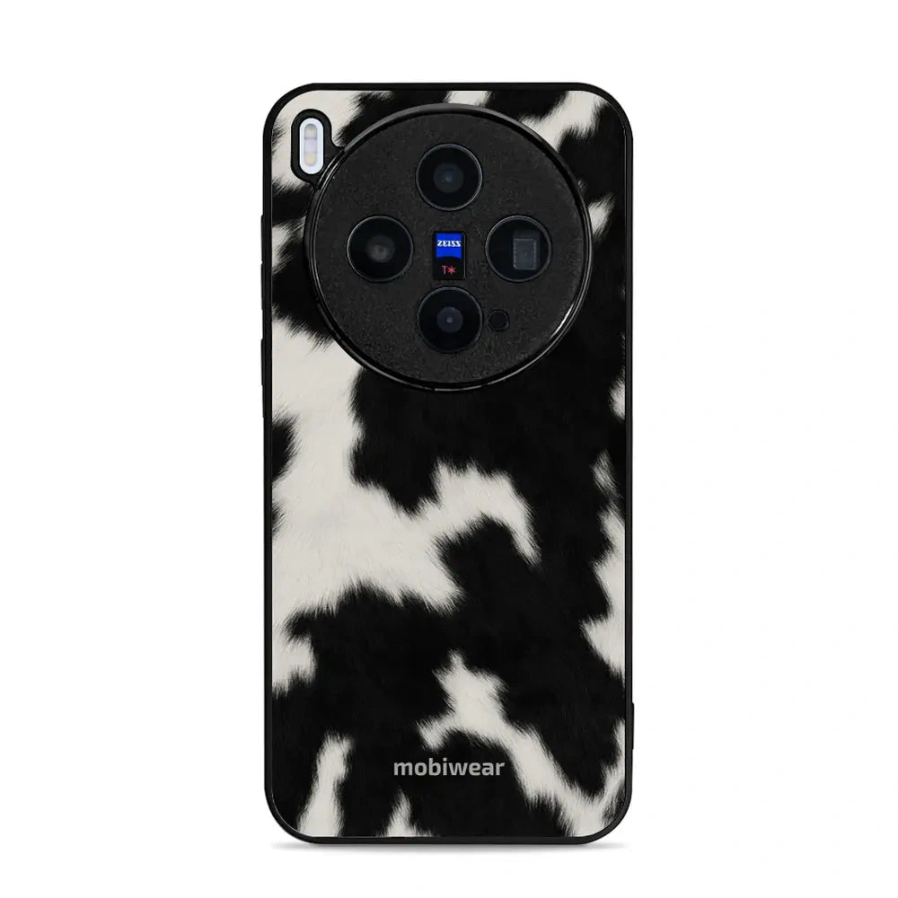 Handyhülle für Vivo X300, Mobiwear Glossy Case, Kuhfell-Optik