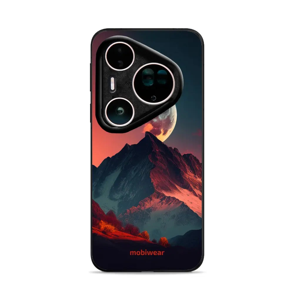 Handyhülle für Huawei Pura 80 Ultra, Mobiwear Glossy Case, Gebirgsdämmerung