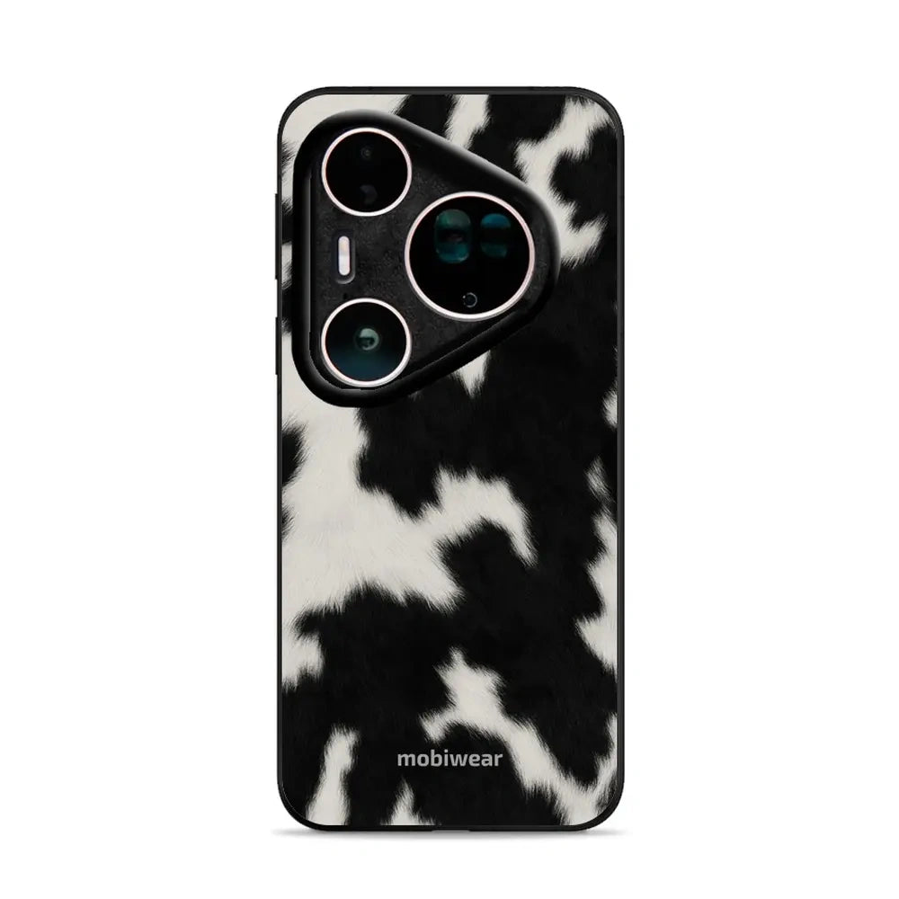 Handyhülle für Huawei Pura 80 Ultra, Mobiwear Glossy Case, Kuhfell-Optik