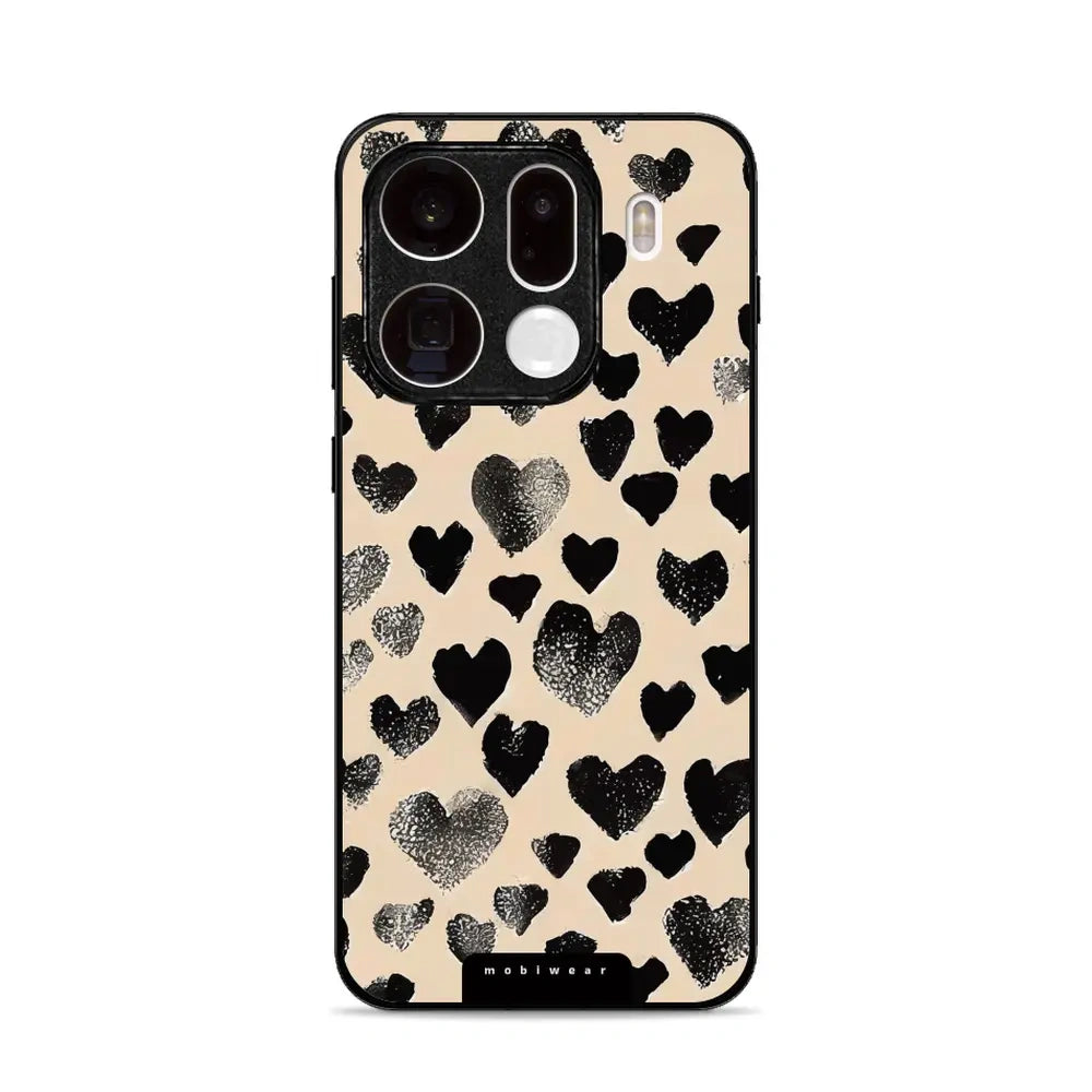 Handyhülle für Oppo Find X9 Pro, Mobiwear Glossy Case, Beige Liebe