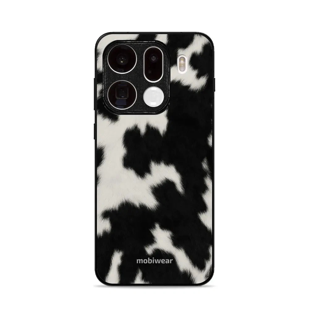 Handyhülle für Oppo Find X9 Pro, Mobiwear Glossy Case, Kuhfell-Optik