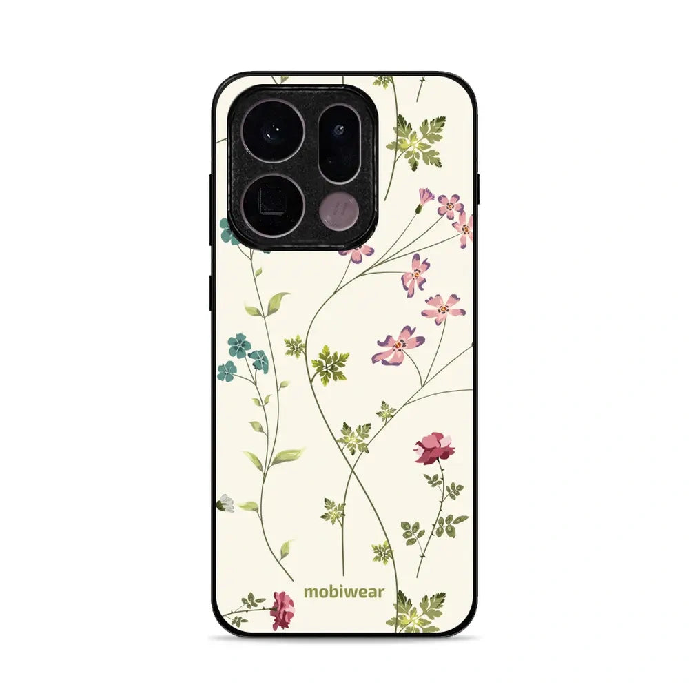 Handyhülle für Oppo Find X9, Mobiwear Glossy Case, Idyllische Blüte