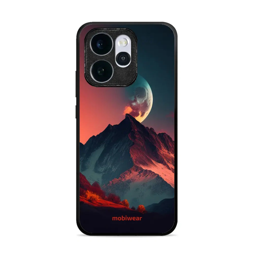 Handyhülle für Oppo Reno 15, Mobiwear Glossy Case, Gebirgsdämmerung
