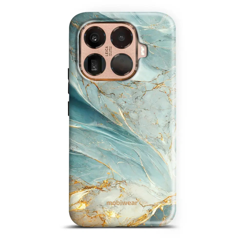 Handyhülle für Xiaomi 15T Pro, Mobiwear Elite Pro, Adern des Azur