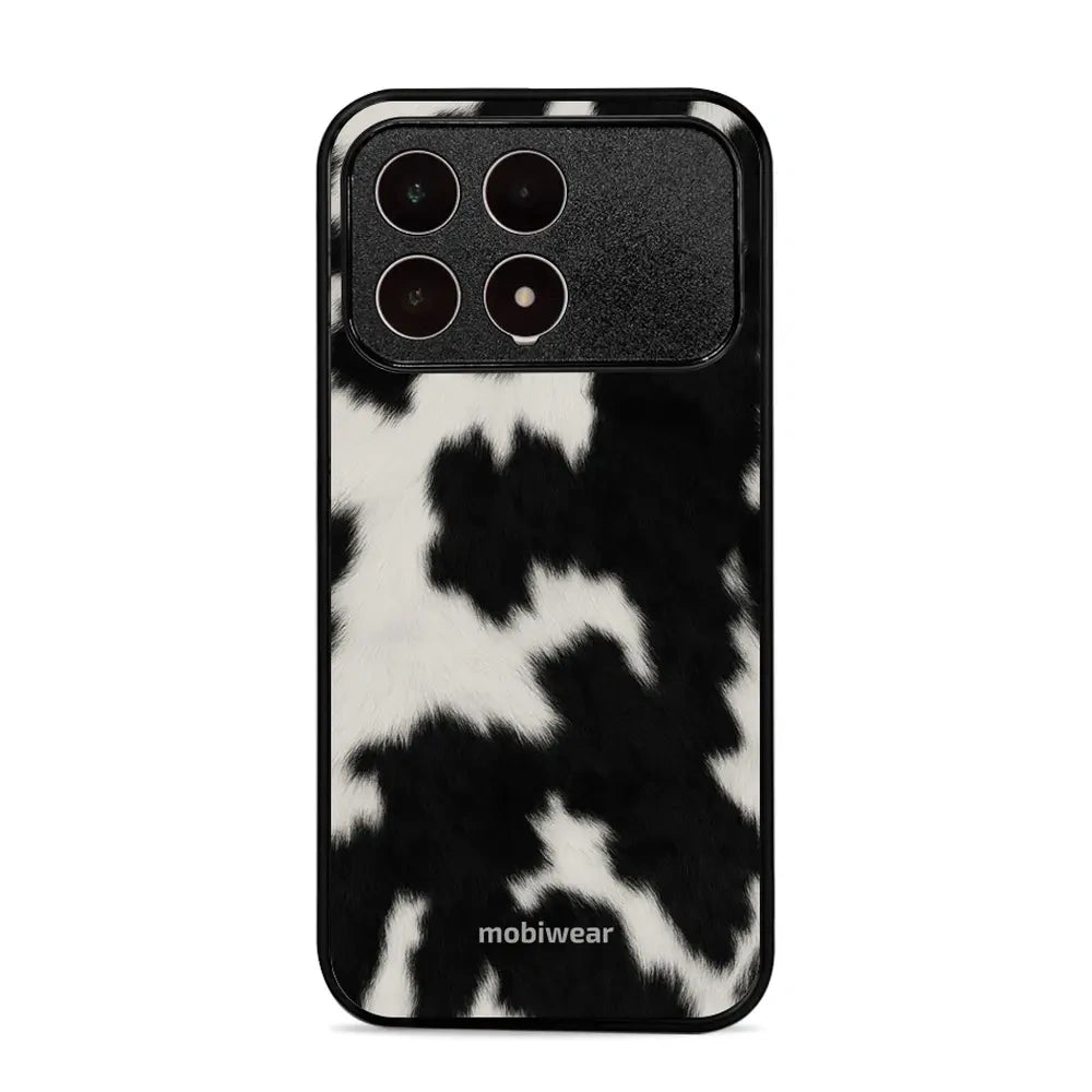 Handyhülle für Xiaomi POCO F8 Pro, Mobiwear Glossy Case, Kuhfell-Optik