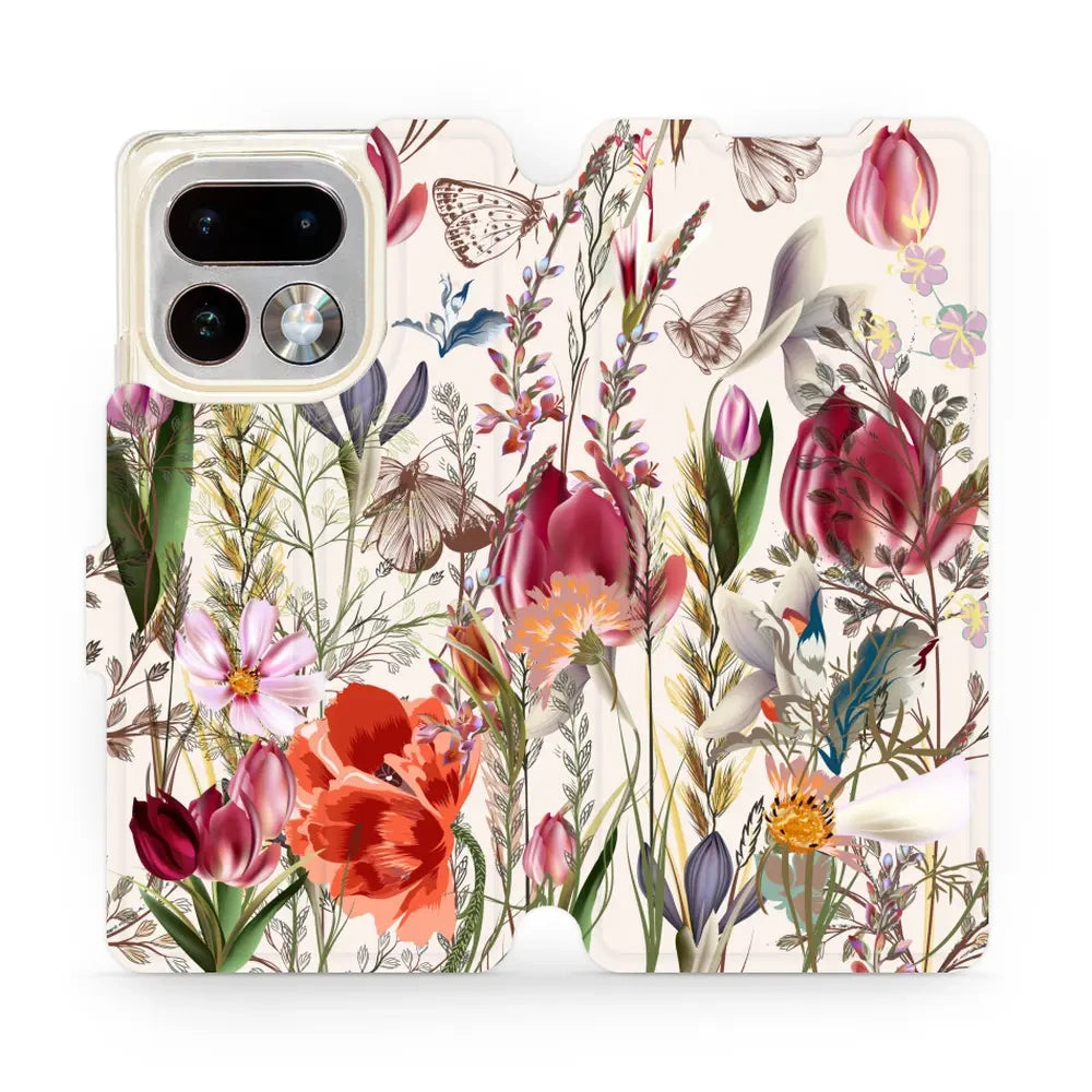 Handyhülle mit klappe für Realme 16 Pro Plus 5G, Mobiwear Book, Blumenstrauß