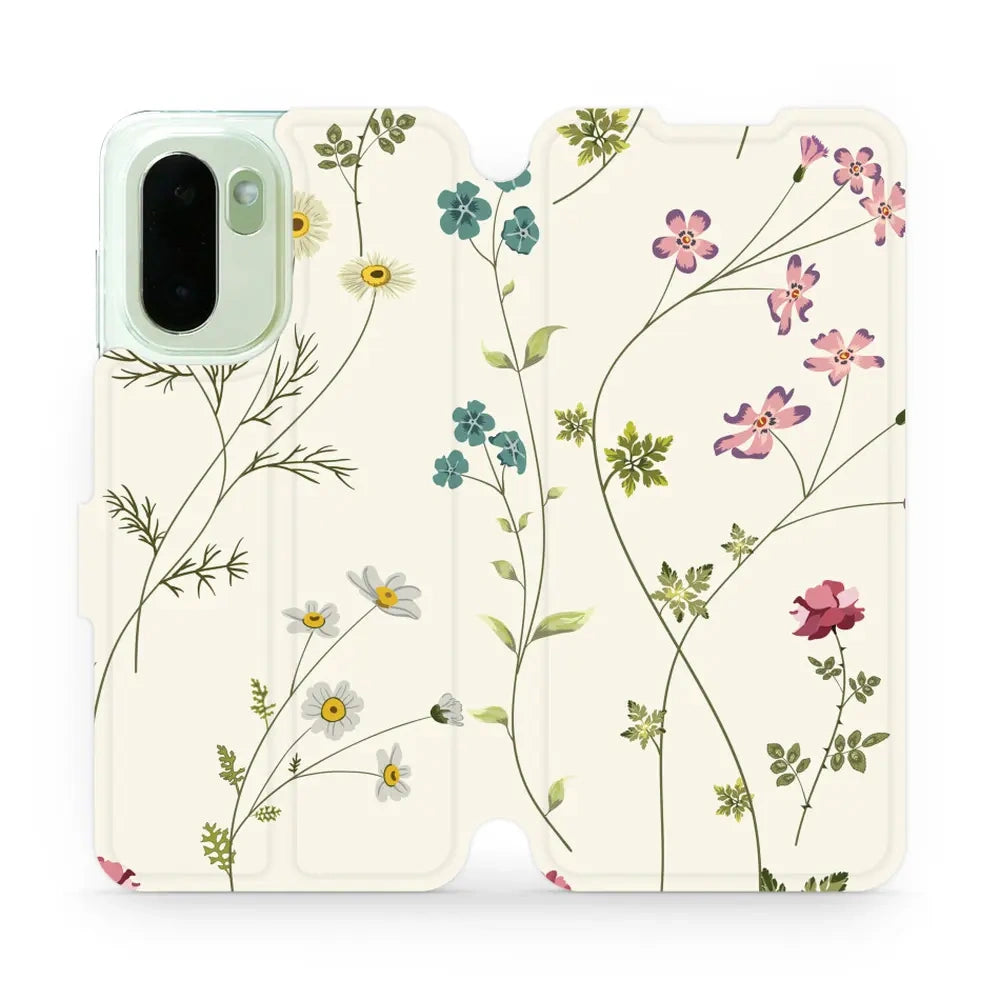 Handyhülle mit klappe für OnePlus 15R, Mobiwear Book, Feldblumen