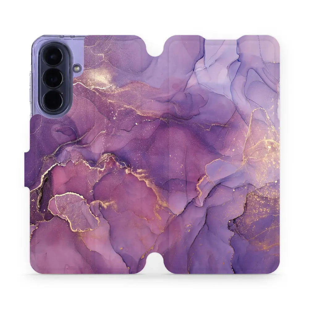Handyhülle mit klappe für Galaxy A57 5G, Mobiwear Book, Violett