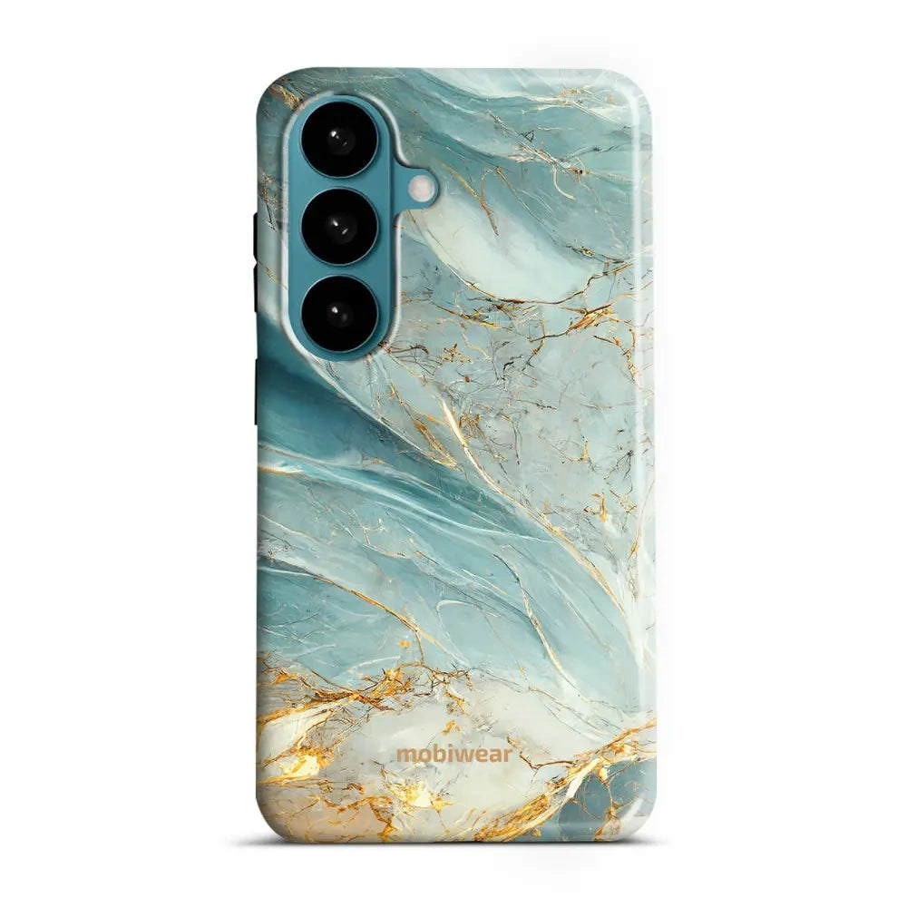 Handyhülle für Galaxy S26, Mobiwear Elite Pro, Adern des Azur