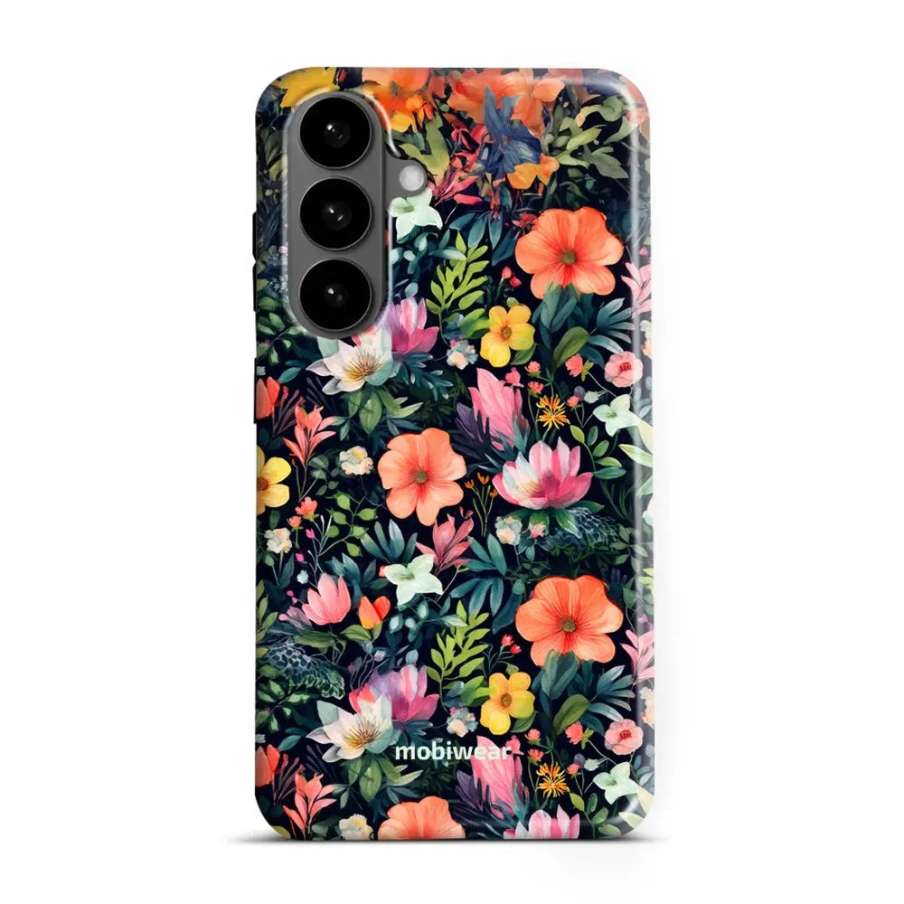 Handyhülle für Galaxy S26 Plus, Mobiwear Elite Pro, Bunt-Blumig